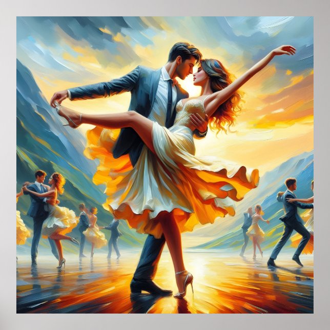 Poster Danse de Swing Ballroom Danse Danse (Devant)