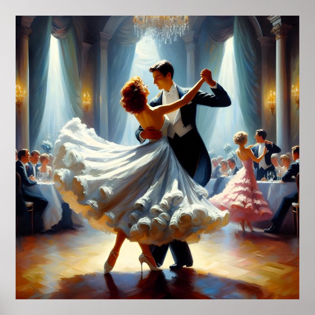 Poster Danse de Swing Ballroom Danse Danse (Devant)