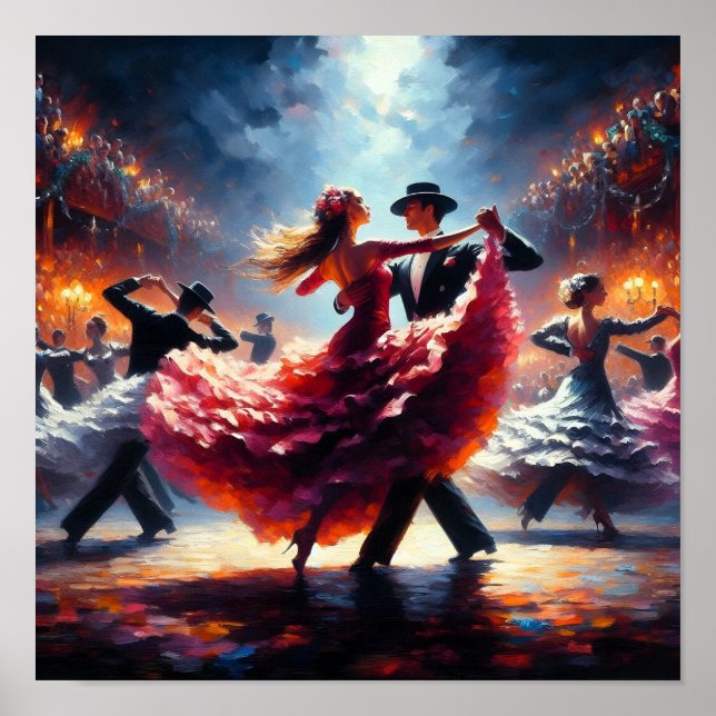 Poster Danse de Swing Ballroom Danse Danse (Devant)