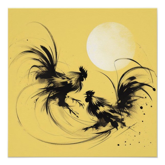 Poster Danse des coqs (Devant)