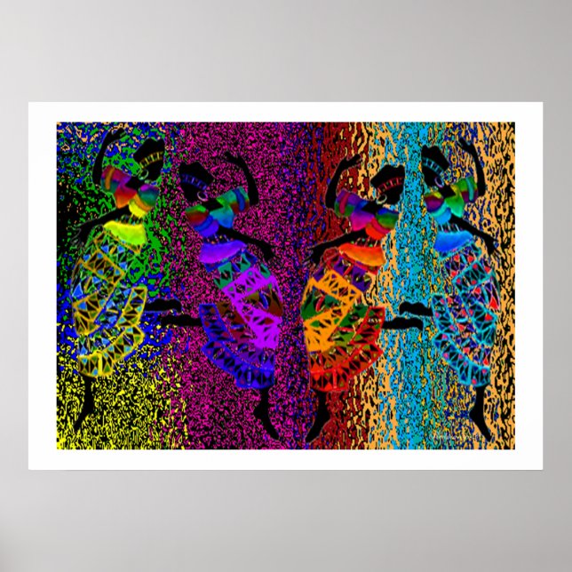 Poster Danse des pieds africains (Devant)