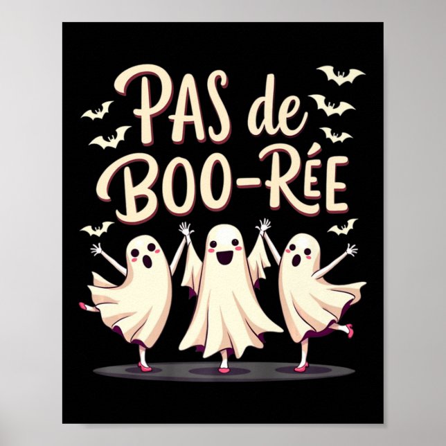 Poster Danse d'Halloween Pas De Boo-rée Ghost Ballet (Devant)