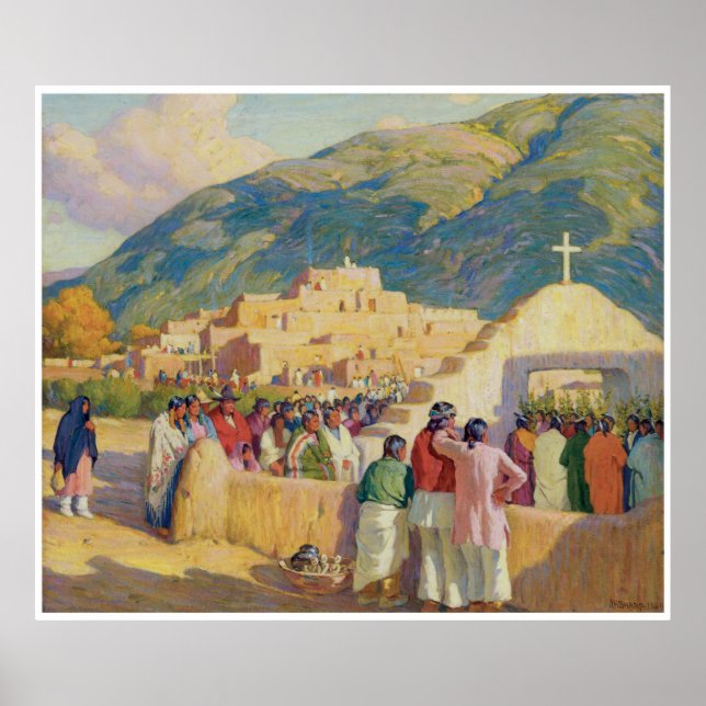 Poster Danse du coucher de soleil - Cérémonie du soleil d (Devant)