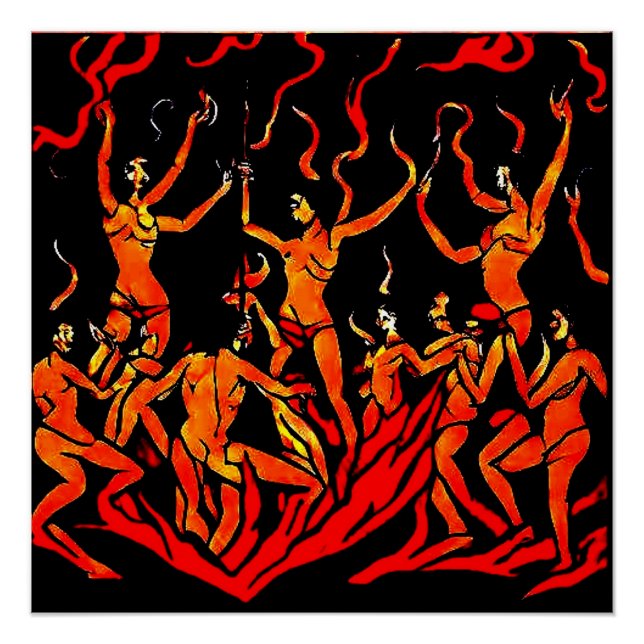 Poster Danse du feu (Devant)
