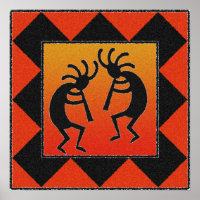 Danse du sud-ouest Kokopelli Design
