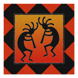 Poster Danse du sud-ouest Kokopelli Design