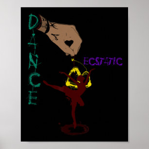 Poster Danse extatique Llerina Danseuse en tutu en danse
