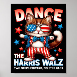 Poster Danse Harris Wheimer Drôle Chat Ladies Kamala H