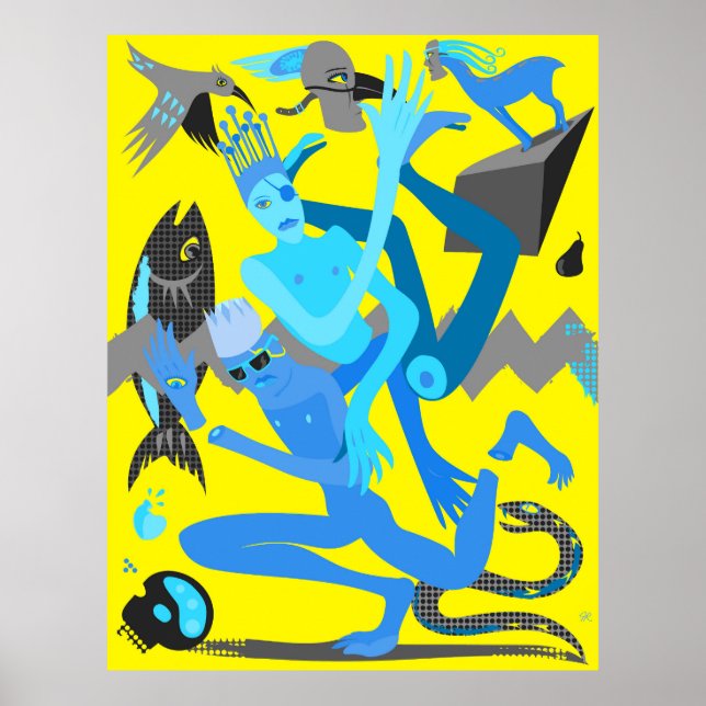 Poster Danse jaune (Devant)