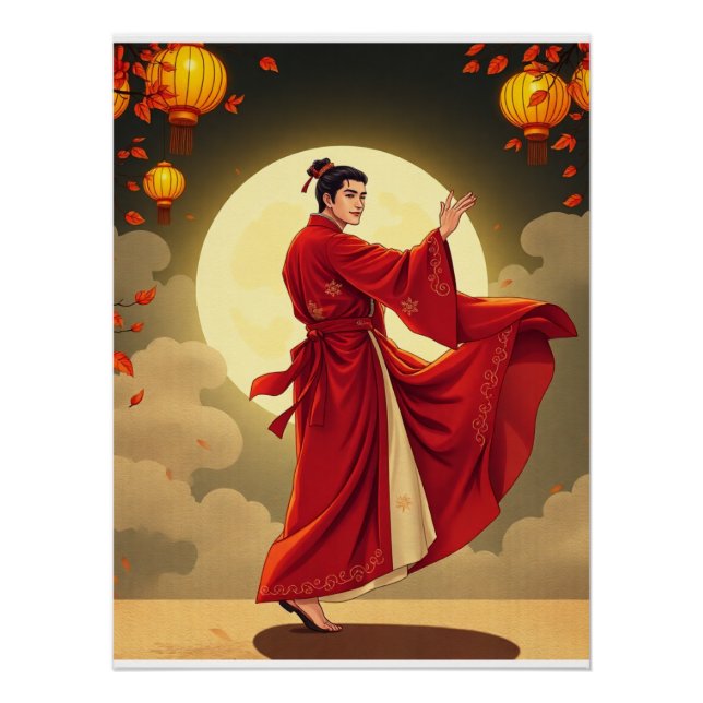 Poster Danse Joseon Moonlight - Coréen Mi-Automne (Devant)