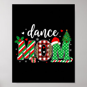 Poster Danse Maman Noël Buffalo Carreaux Léopard Père Noë