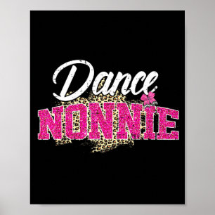 Poster Danse nonnie léopard drôle danse nonnie mère