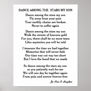 POSTER DANSE PARMI LES ÉTOILES MON AMI