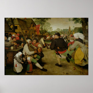 Poster Danse paysanne, 1568