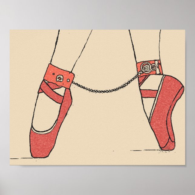 Poster Danse pour moi ballerine Maître et imaginaire soum (Devant)