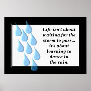 Poster Danse sous la pluie