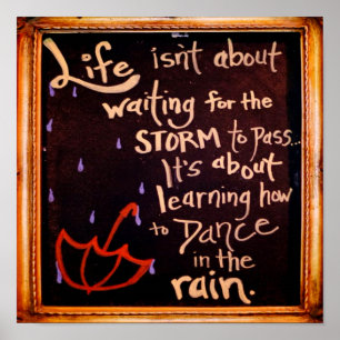 Poster Danse sous la pluie, La Vie Cite Expressions