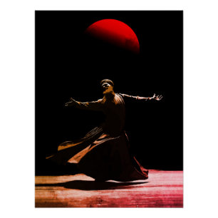 Poster Danse spirituelle soufie des Derviches tourneurs A