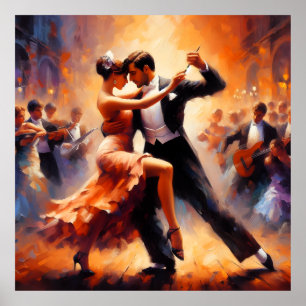 Poster Danse swing Danse de salon Danseuse Danse
