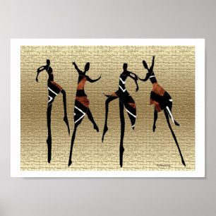 Poster Danse tribale africaine