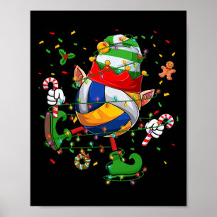 Poster Danse Volley Ball Elf Casquette Scute Ss Cute Sss
