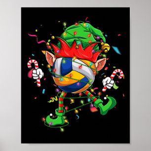 Poster Danse Volley Ball Elf Casquette Scute Ss Cute Sss
