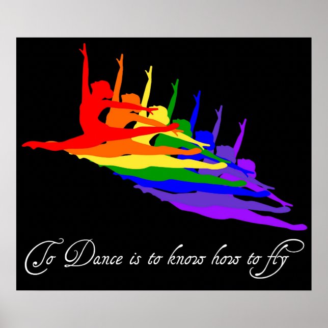 Poster Danser c'est savoir comment voler imprimer / poste (Devant)