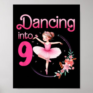 Poster Danser en 9 Ballerina 9e Anniversaire Ballet de fê