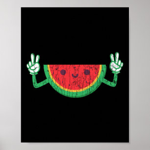 Poster Danser Watermelon Funky Summer Fruit Lover Graphi