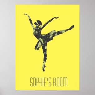 Poster Danseur de ballet moderne danse moderne