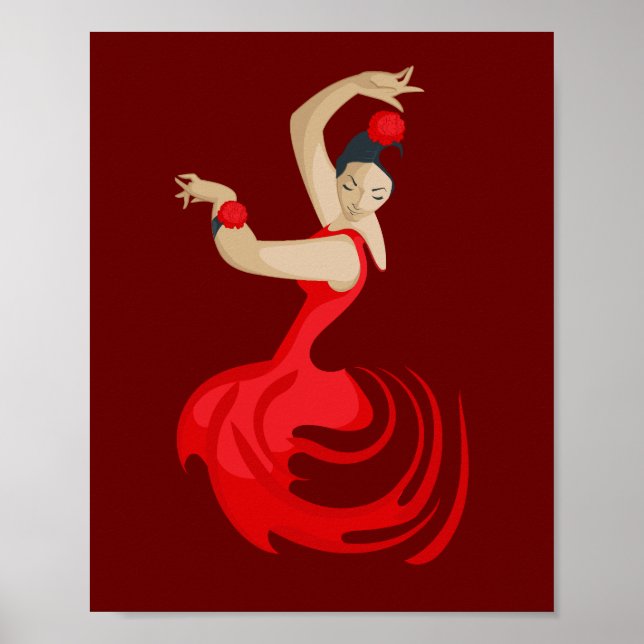 Poster Danseur de flamenco tzigane (Devant)