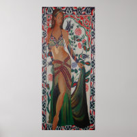 Danseur Du Ventre Turc Avec Arrière-Groupe D'Art T