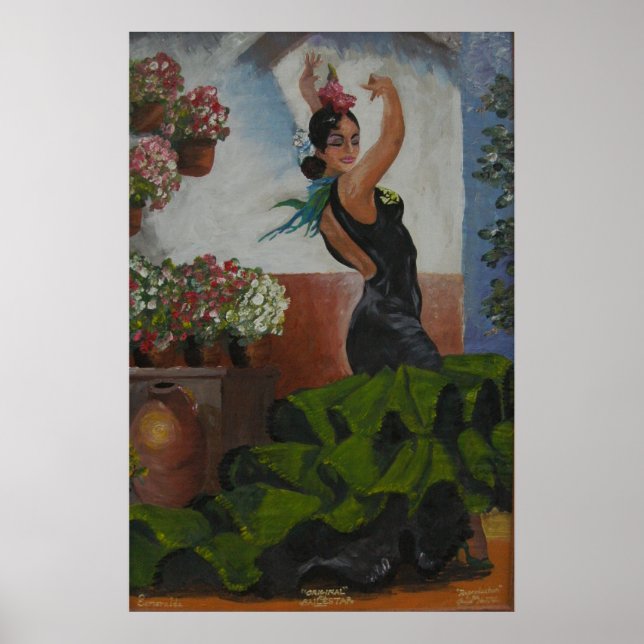 Poster Danseur espagnol (Devant)