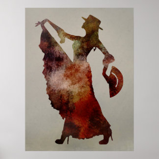 Poster Danseur flamenco