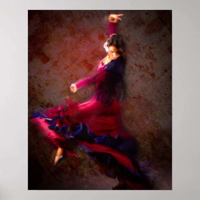 Poster Danseur flamenco (Devant)