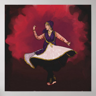 Poster Danseur Kathak - une prestation solo