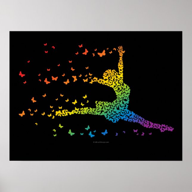 Poster Danseur papillon (Devant)