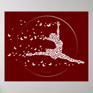 Poster Danseur papillon