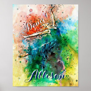 Poster Danseur personnalisé  