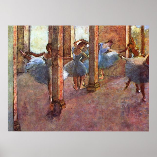 Poster Danseurs dans la fière - Edgar Degas - 1887 (Devant)