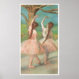 Poster Danseurs dans le rose, C. 1885, Edgar Degas