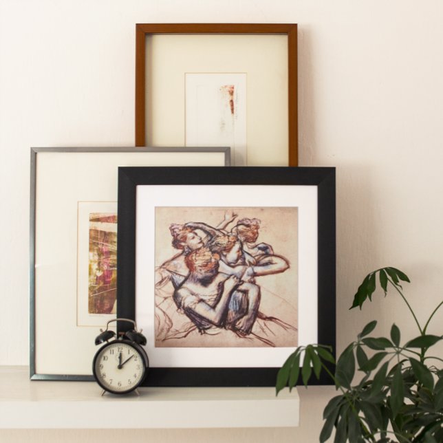 Poster Danseurs de ballet en demi-figure par Edgar Degas (Créateur téléchargé)