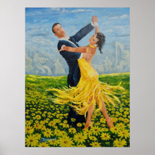 Poster Danseurs de marguerite