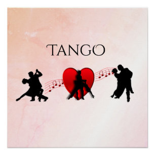 Poster Danseurs de tango