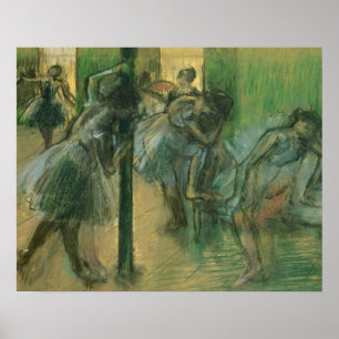 Poster Danseurs d'Edgar Degas   préparant