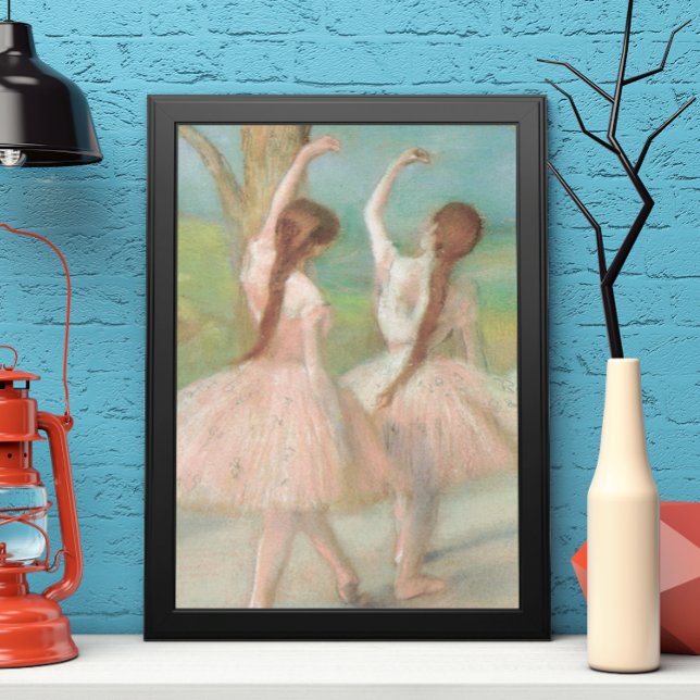 Poster Danseurs en rose par Edgar Degas, Ballet Art Vinta (Créateur téléchargé)