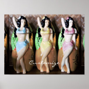 Poster Danseurs Hawaiian Hula Thunder_Cove