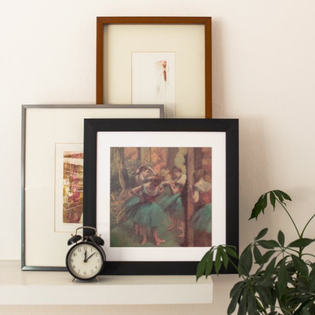 Poster Danseurs, rose et vert par Edgar Degas (Créateur téléchargé)