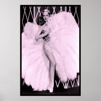 Poster Danseuse de plume Sally Rand