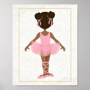 Poster Danseuse étoile afro-américaine